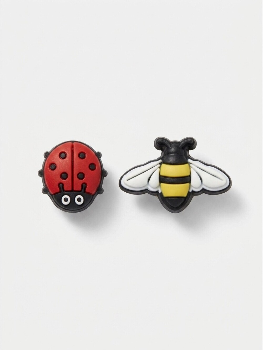 Authentic Jibbitz Ladybug Bee Shoe Charms Lot of 2 Crocs 2006-08 2019 Bugs